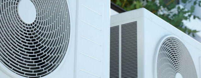 Air conditioning units in city