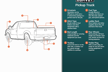 Pickup Truck Infographic