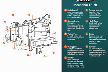 Mechanic Truck Infographic
