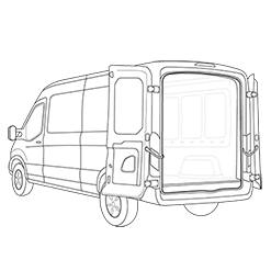 empty cargo van for sale