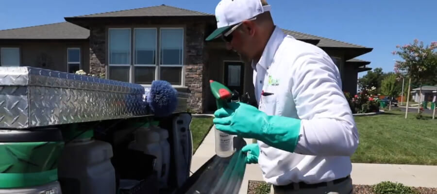 Pest Control Technician with pickup truck