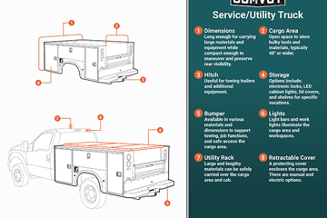 Service Truck Infographic