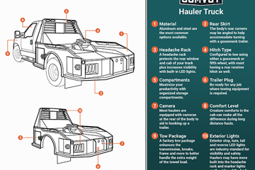Hauler truck infographic