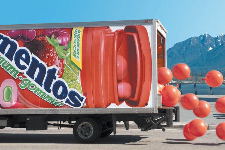 Mentos Truck OOH Advertising Blog Post Home Page Picture